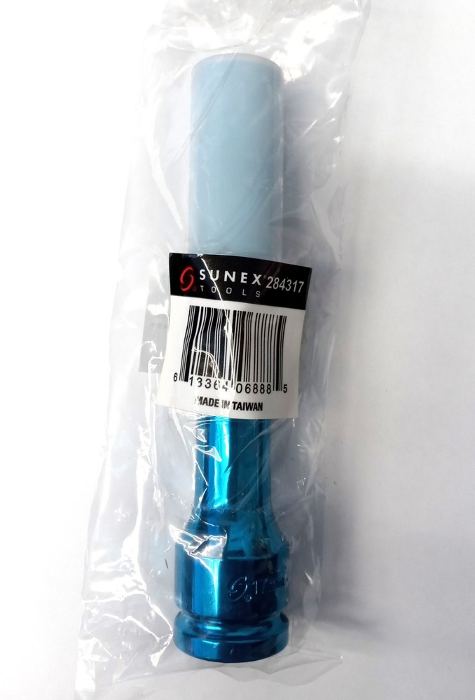 Sunex 284317 1/2" Dr. Extra Thin Wall Deep Wheel Protector Impact Socket, 17mm