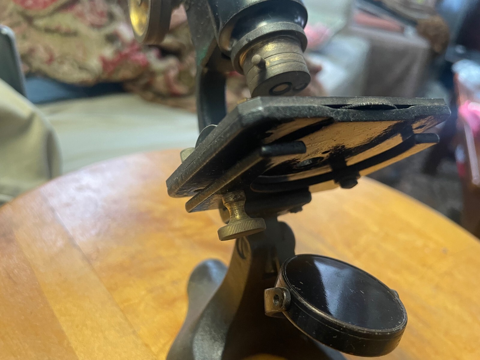 Vintage Testrite No. 110 Student Microscope with Travel Case