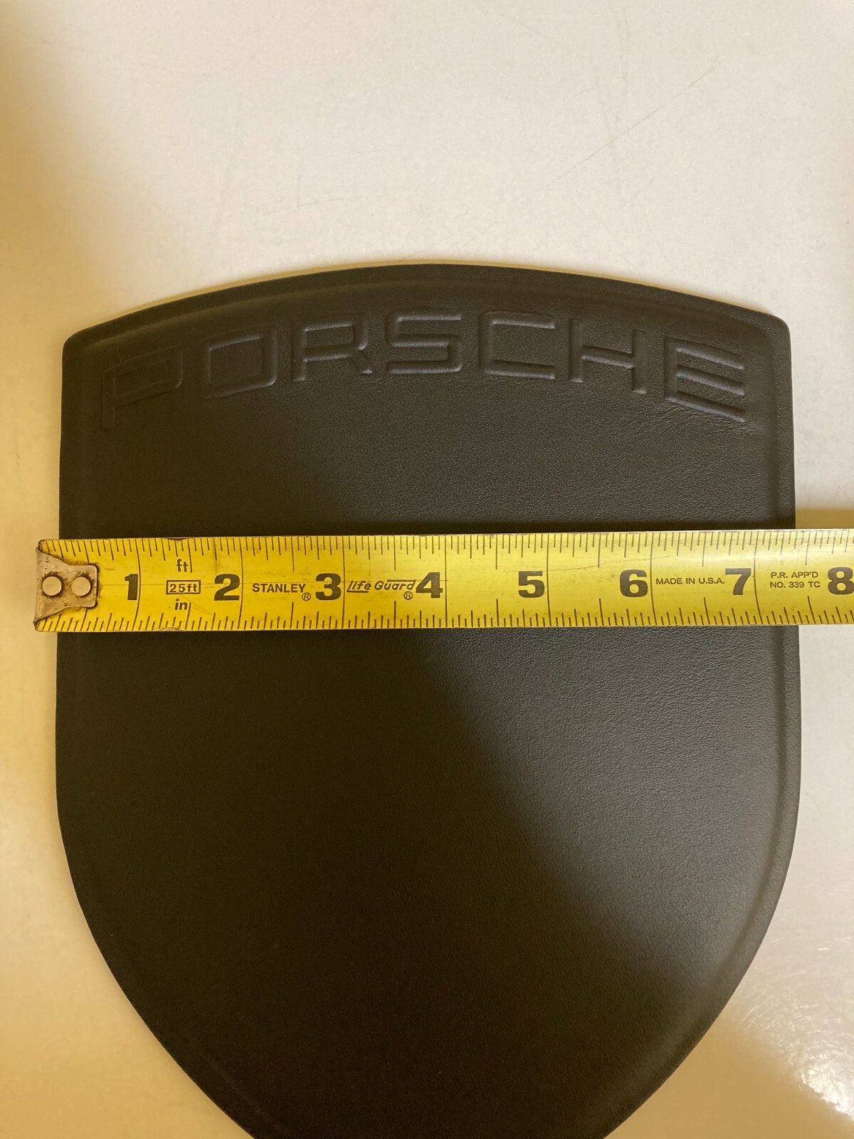 PORSCHE DESIGN SECOND GENERATION EMBOSSED BLACK LEATHER MOUSE PAD. NIB. SWEET!!