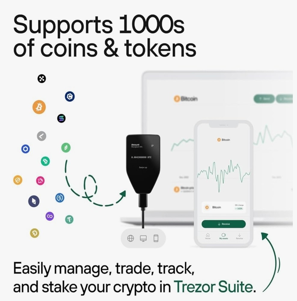 OPEN BOX Trezor Safe 5 Crypto Hardware WalletSecure Element & Passphrase