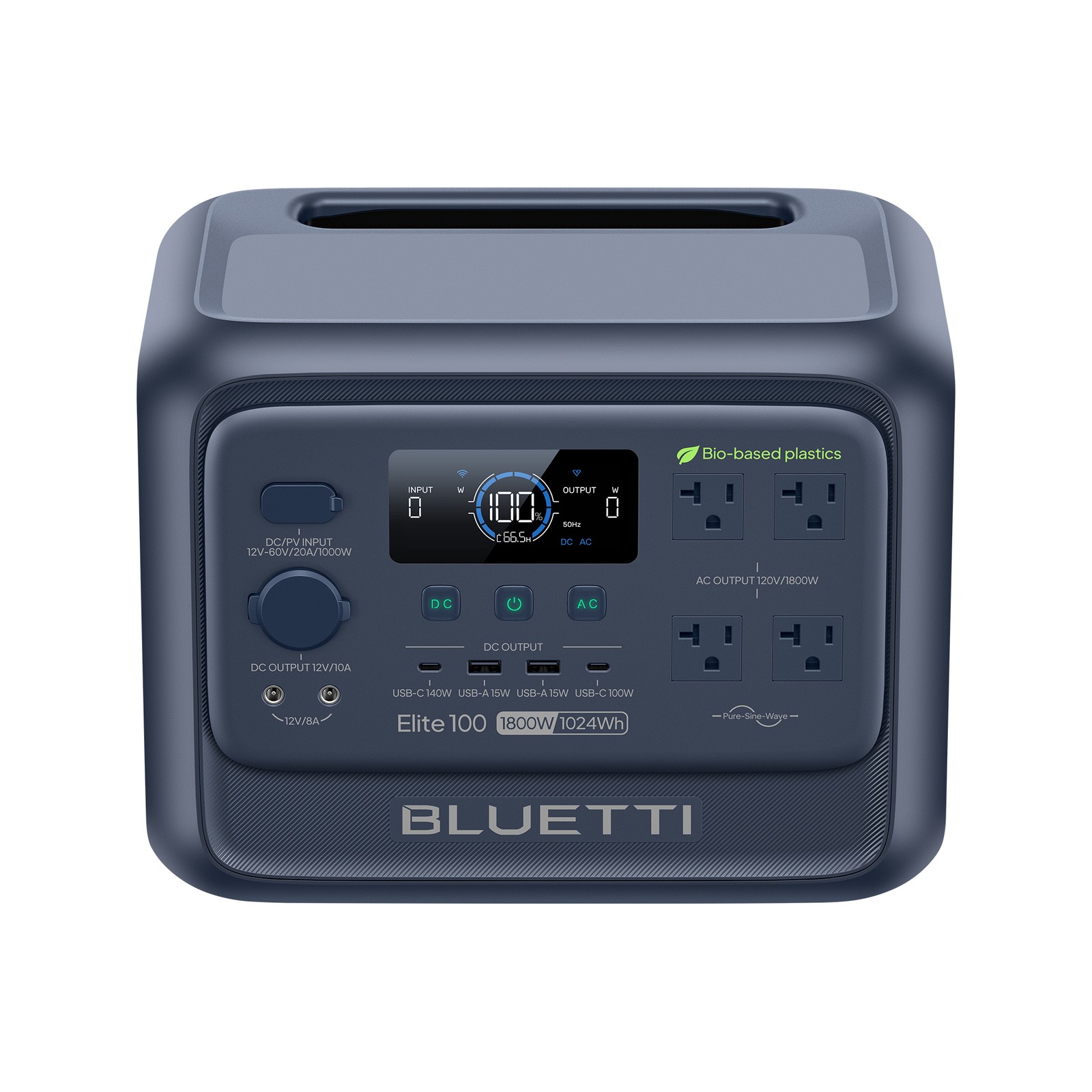 BLUETTI Elite 100 V2 Bio-based 1024Wh 1800W Portable Power Station for Outdoors