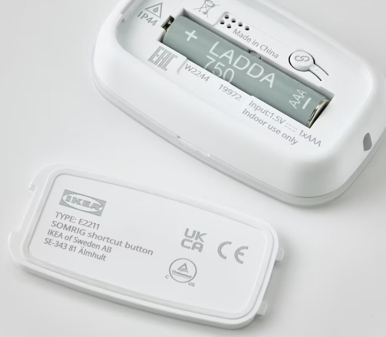 SOMRIG Remote control, white smart, 3" X1 ¾ "X1 ¼ "