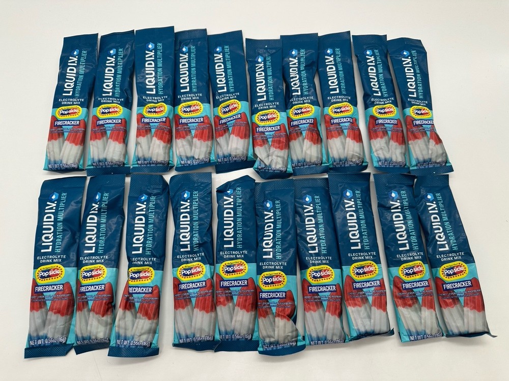 Liquid IV FIRECRACKER Hydration Multiplier Powdered Mix 20 packets exp 07/2026