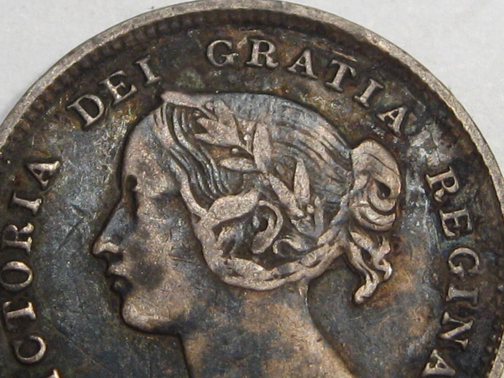 F/VF 1893 Five Cent 5¢ CANADA. #35