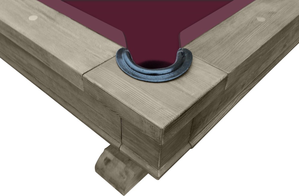 Playcraft Brazos River 8' Slate Pool Table, Weathered Gray