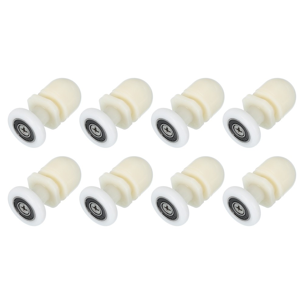 8 Pcs 23mm Shower Door Rollers Wheels Replacement White