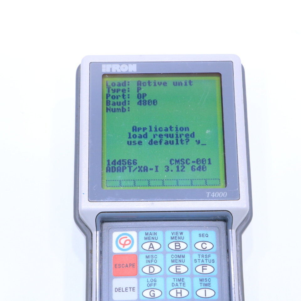 * TRON T4000 TERMINAL DATA COLLECTION