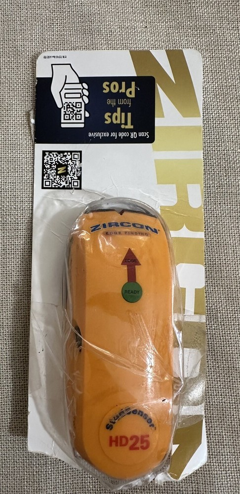 Zircon Stud Sensor Finder Yellow HD25 Open Box *untested *