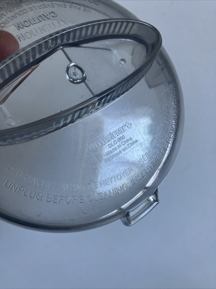Cuisinart CGC-2 Mini-Prep Plus Processor Replacement Plastic Lid Cover DLC-200