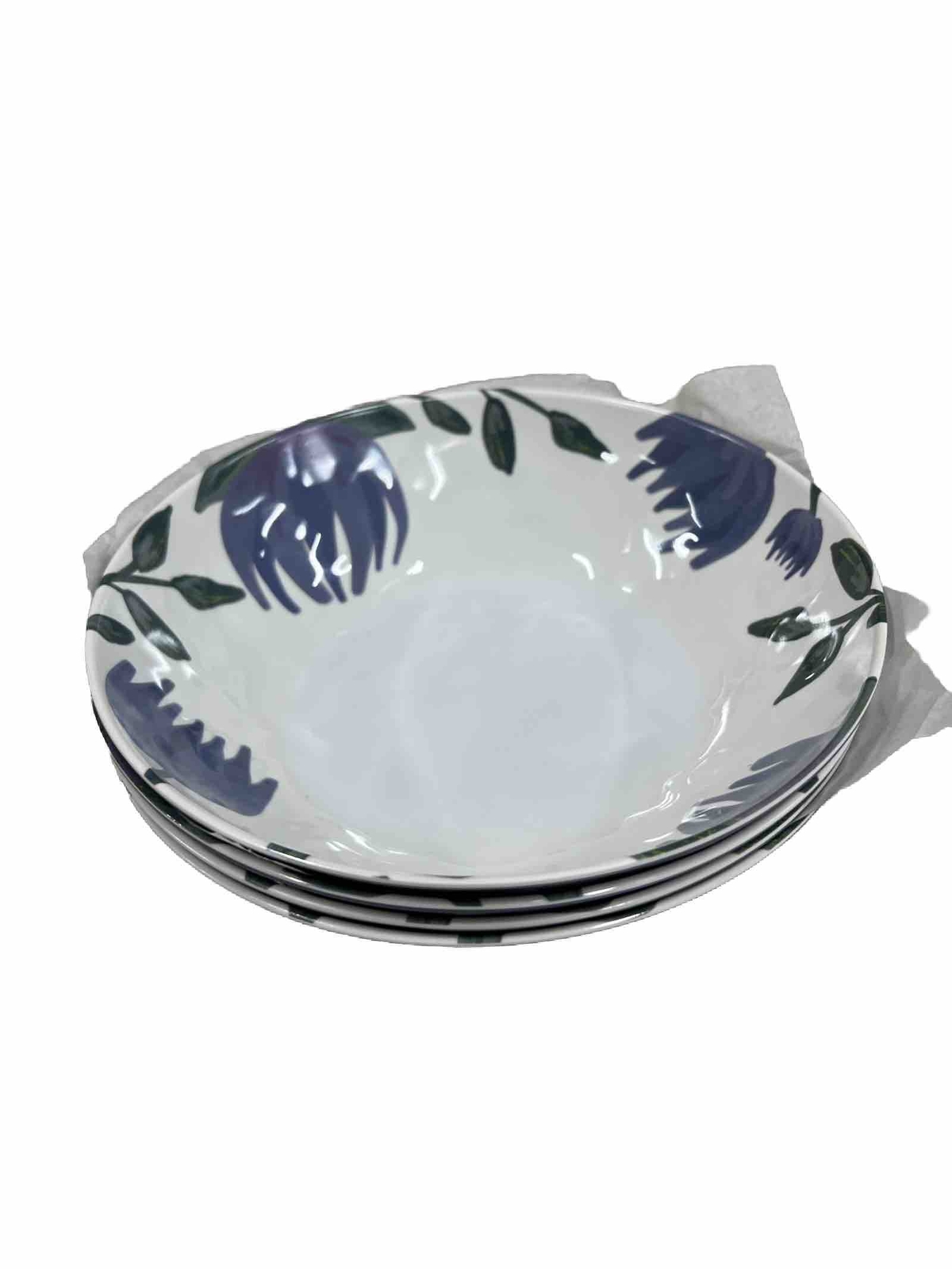 Zak Designs Dish Set (4 Blue Plates, 4 White Plates, 4 Bowls)