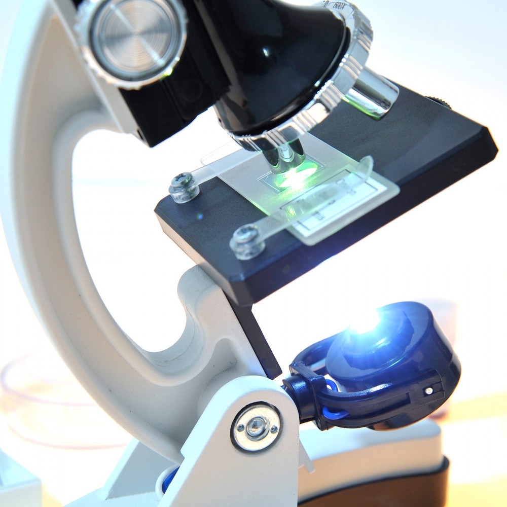 Microscope Science Kit For Beginners W/ Light & Case Educational Kids 52 Piece