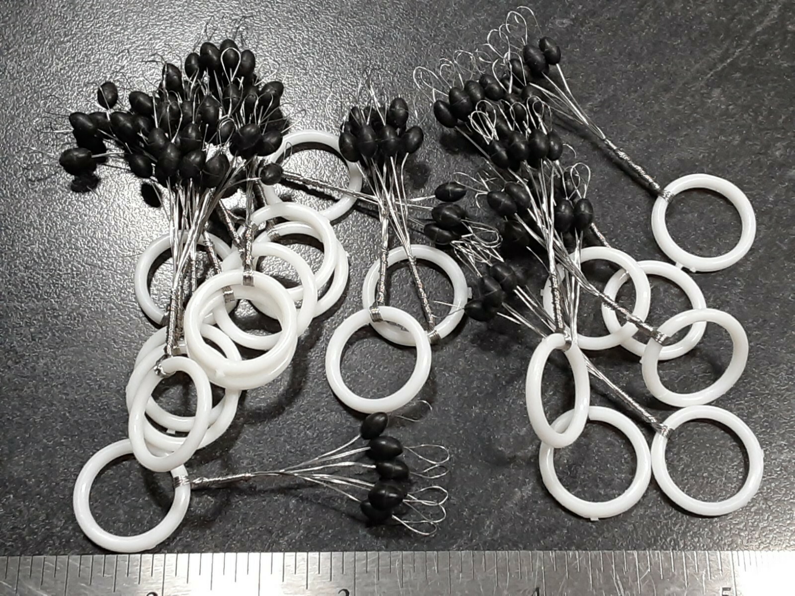 120 RUBBER Bobber Stops 20 Rings of 6 Each - FREE USA SHIP