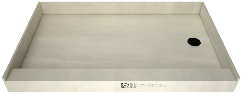 Tile Redi 3260RSPVC-13-2-4 Redi Base 60" x 32" Rectangular Shower - Black