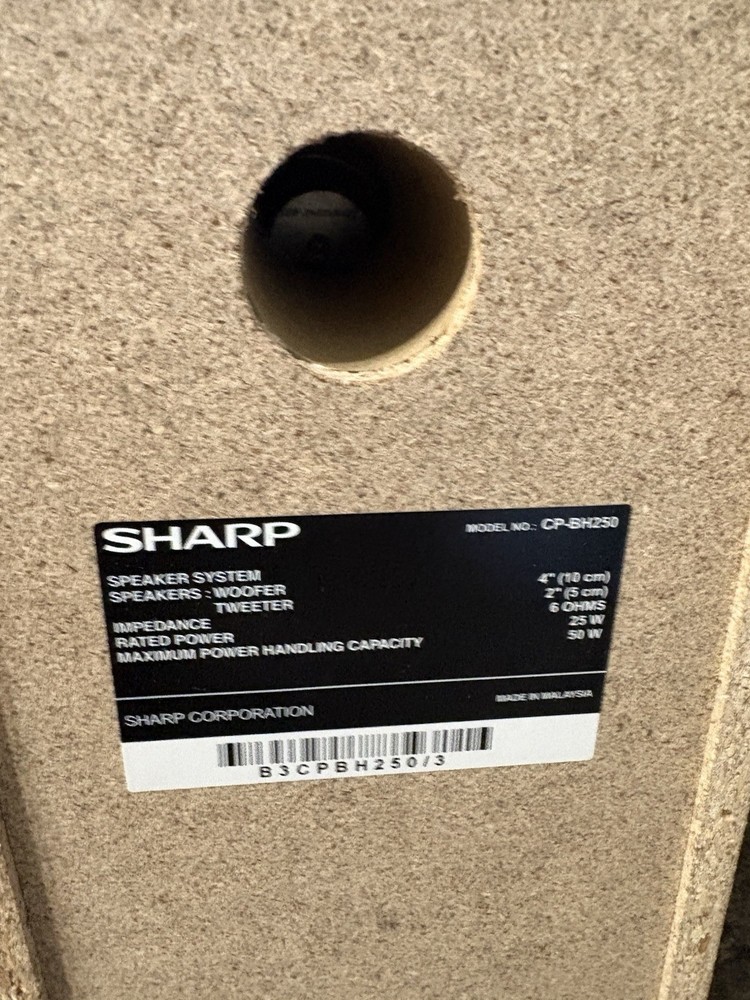 Sharp XL-BH250 Micro Shelf System 5-Disc AM FM + Bluetooth + Remote