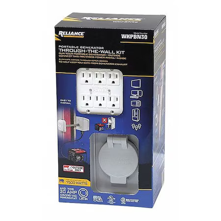 Reliance Controls Wkpbn30 Power Inlet Box, L14-30 Nema, Plastic