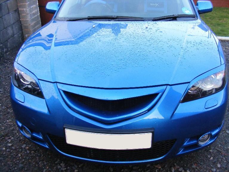 Eyelids eyebrows FRONT headlight light brows Trim for MAZDA 3 SEDAN no hatchback