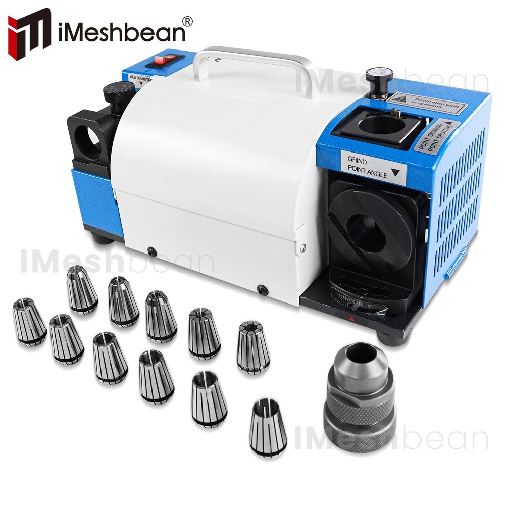 3-13mm Drill Bits Sharpener Bits Grinder Sharpener 95°-135° 11 Collets 2 Wheels