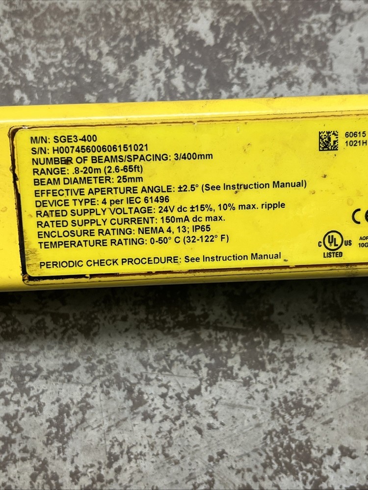 Banner Engineering SGE3-400 EZ-Screen