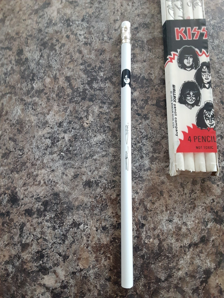 Kiss Vintage 1978 Wallace Pencil Set Unused With Packaging And Eric Carr Pencil