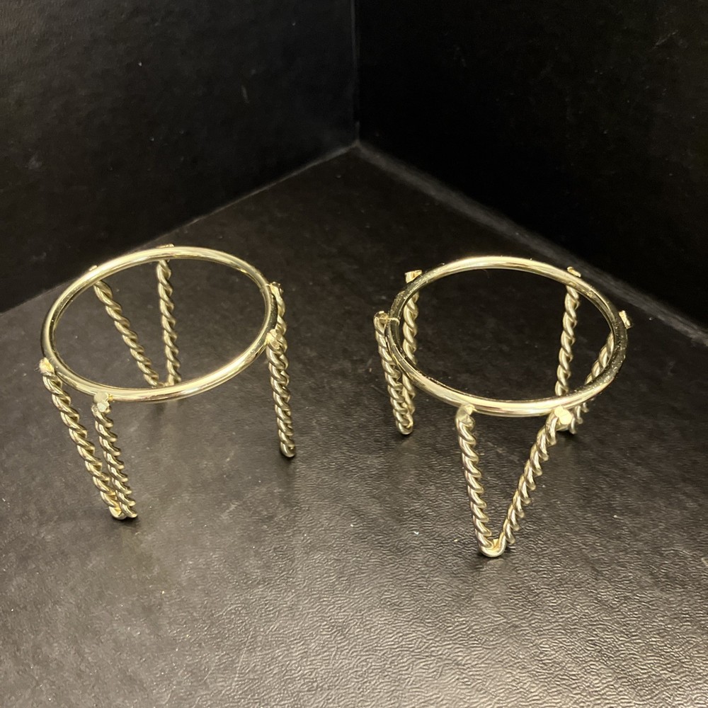 2 Unusual Egg Stands Display B15