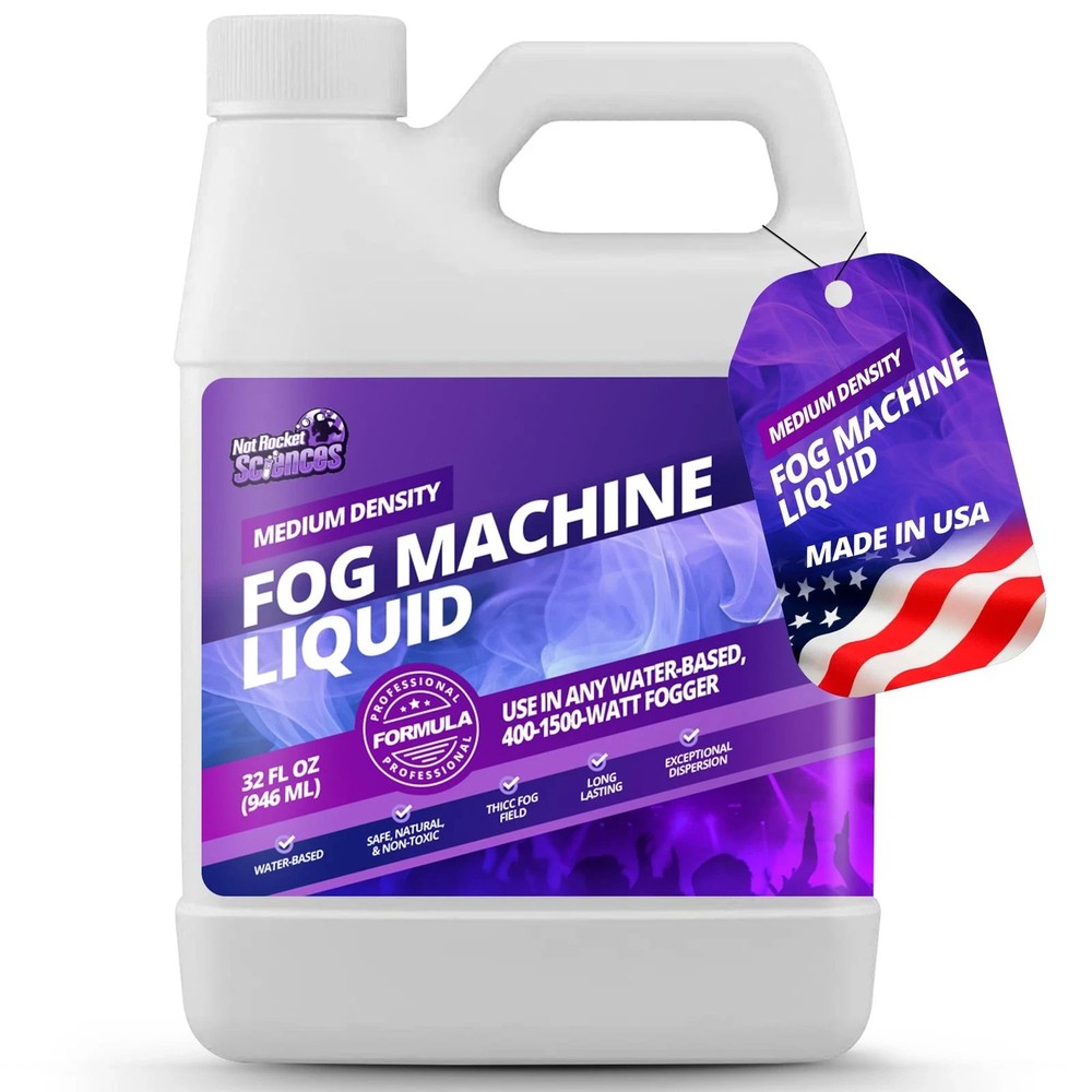 32oz Fog Machine Liquid Smoke - Medium Density Machine, 32 oz (1 Quart)