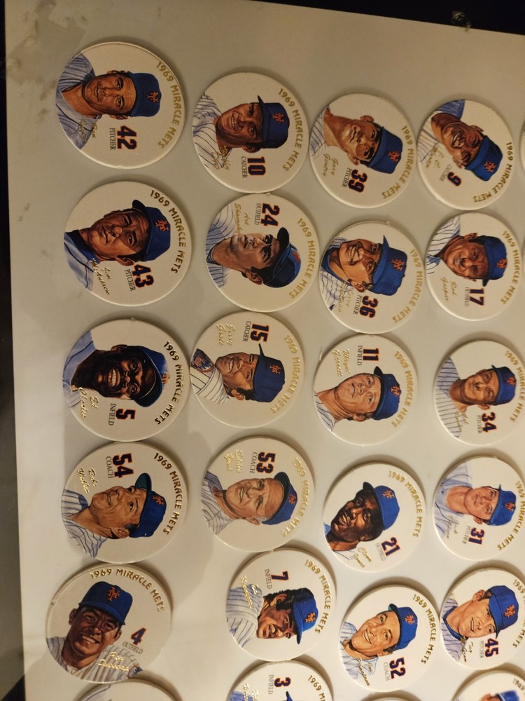 1969 NEW YORK MIRACLE METS 31 POGS