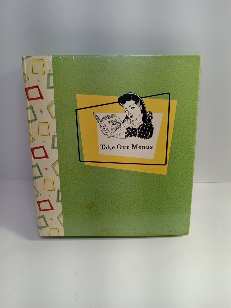 C.R. Gibson Take Out Menu Organizer Notebook (3-Ring Binder)