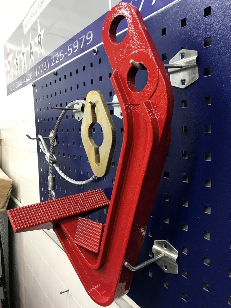 Mo-Clamp style Jumbo Deep Hook Set 6410 + steel cable + Pull Link Auto Body