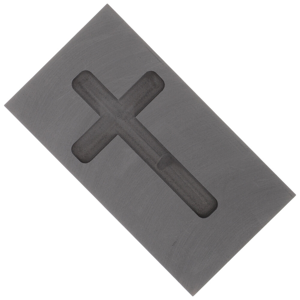 1PC Gold Copper Melting Molds Graphite Ingot Mold Heart Shape Refining Graphite