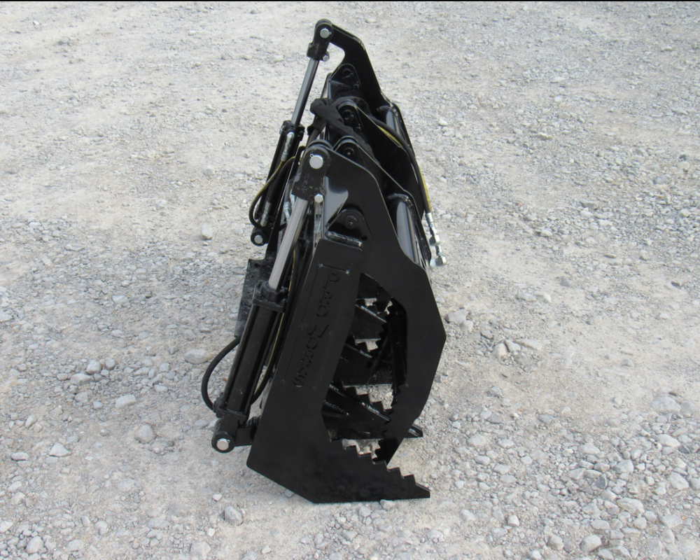 48" Root Rake Clam Grapple Attachment Fits Mini Skid Steer
