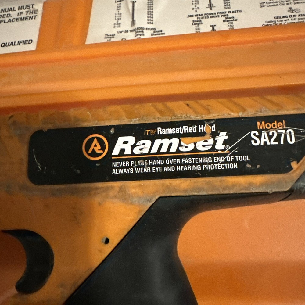 ramset sa270 power actuated fastner .27 Caliber Fastner gun