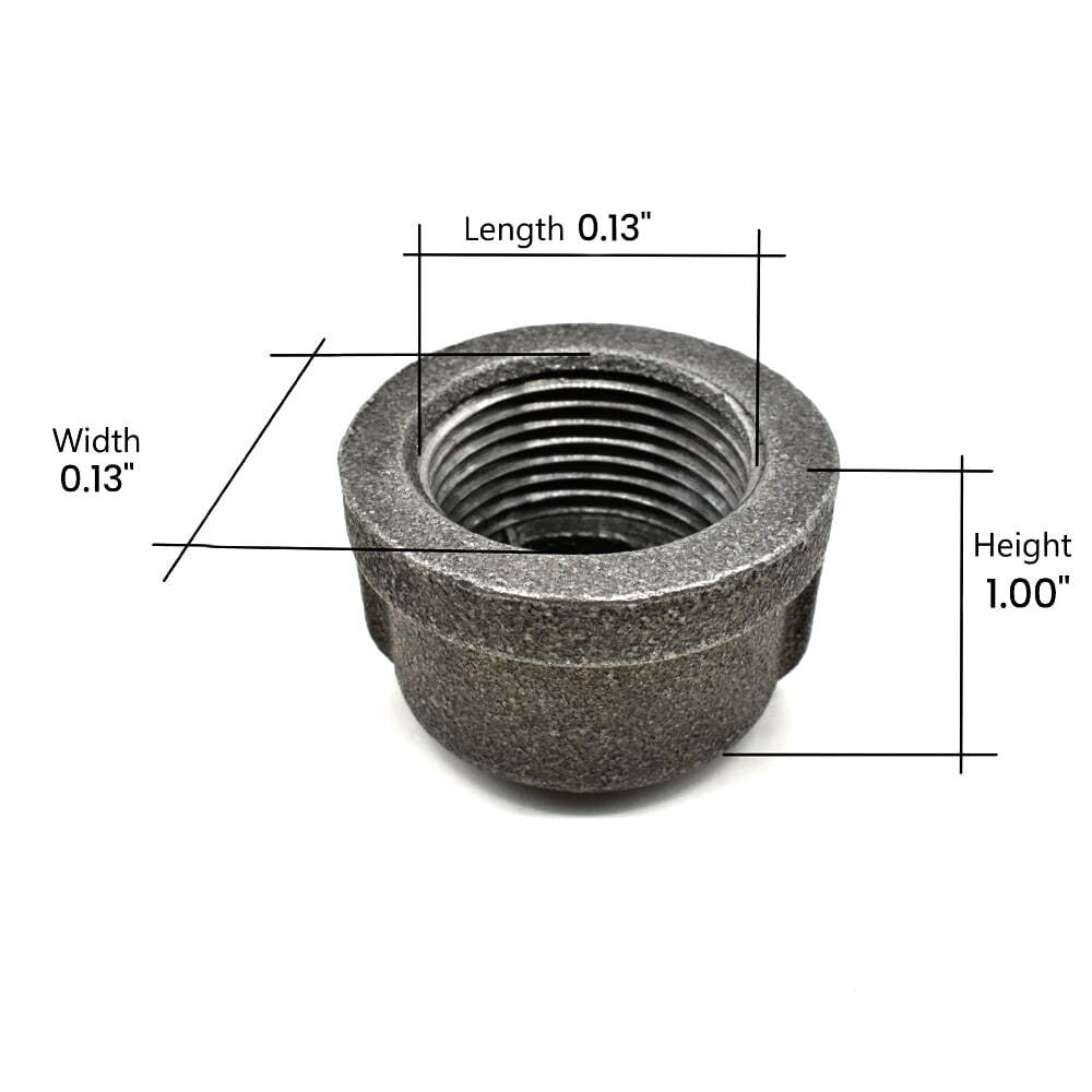 Thrifco 9118080 1/8 inch Black Cap