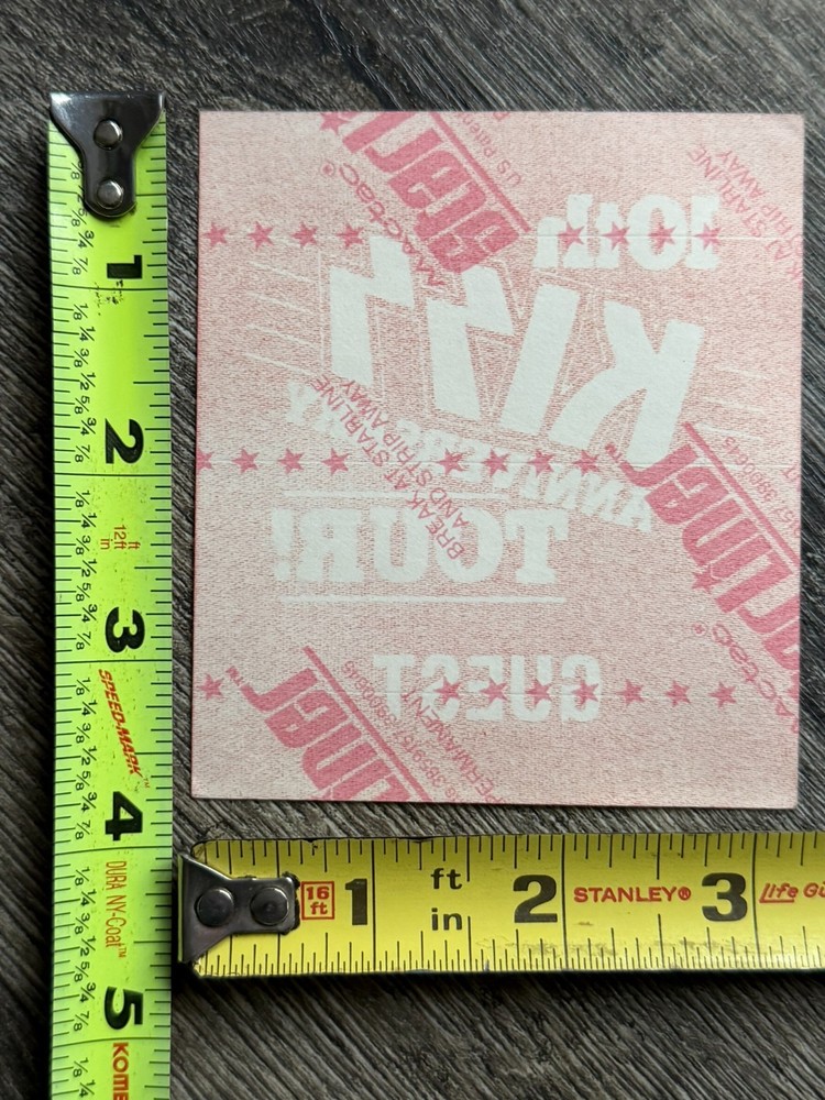 KISS Pass Creatures 10th Anniversary Tour Guest Vintage Kiss Memorabilia A