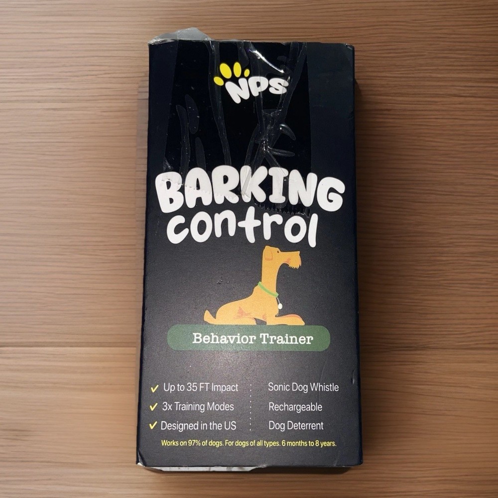 NPS Rechargeable Ultrasonic Dog Training Device Effective Safe Bark Control New