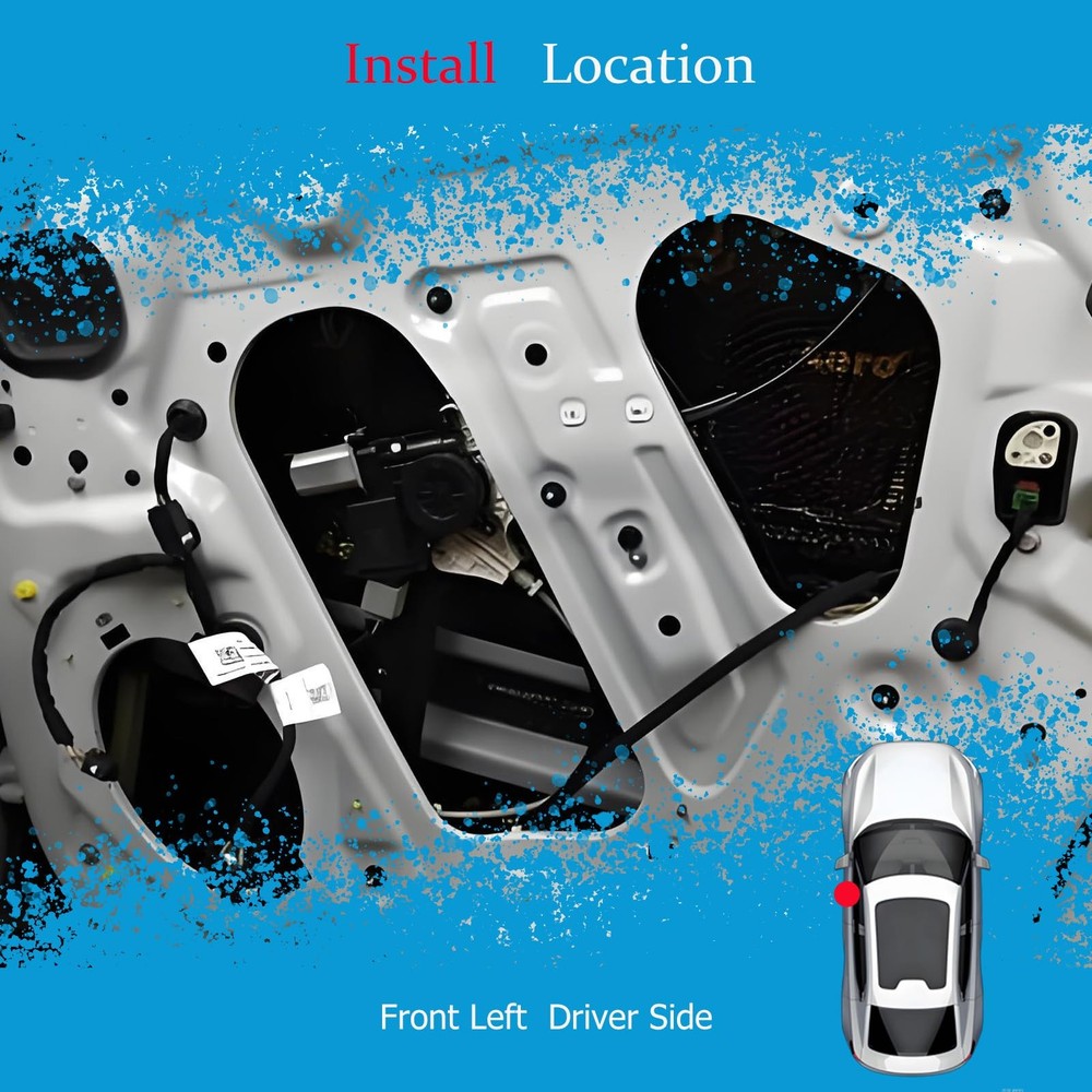 Front Left Driver Side Power Window Regulator and Motor Assembly 741-644