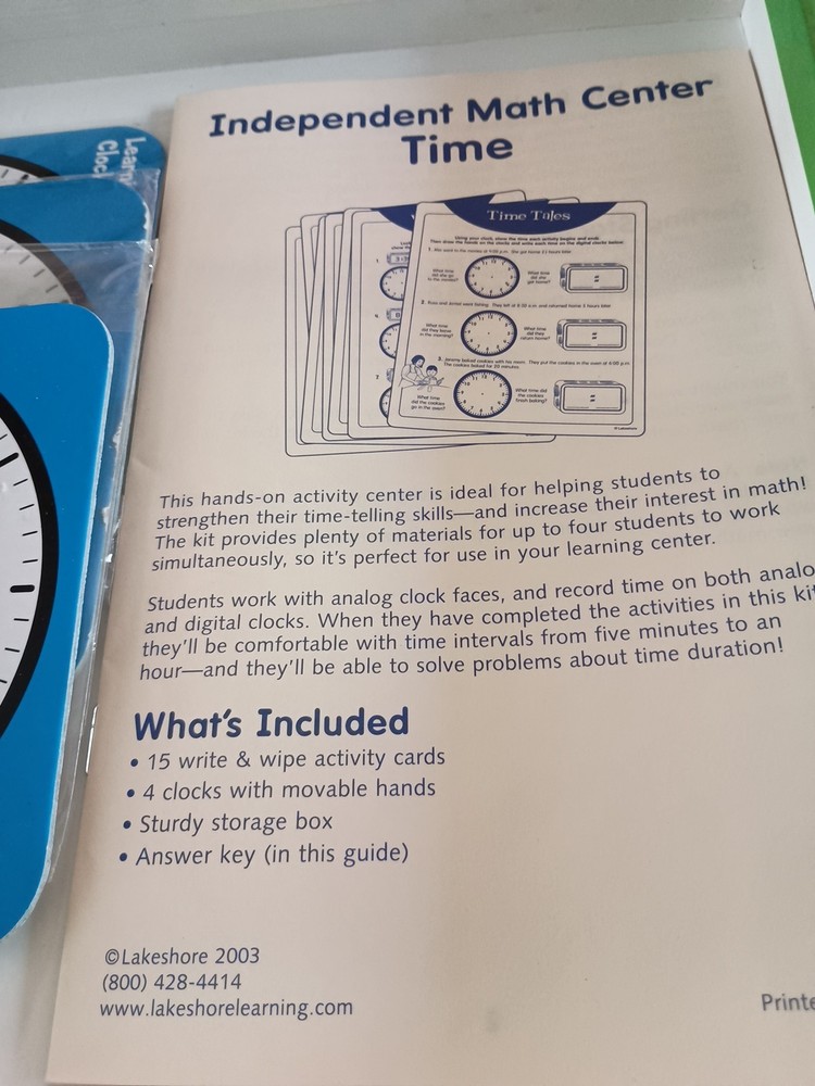 Lakeshore Independent Math Center Time