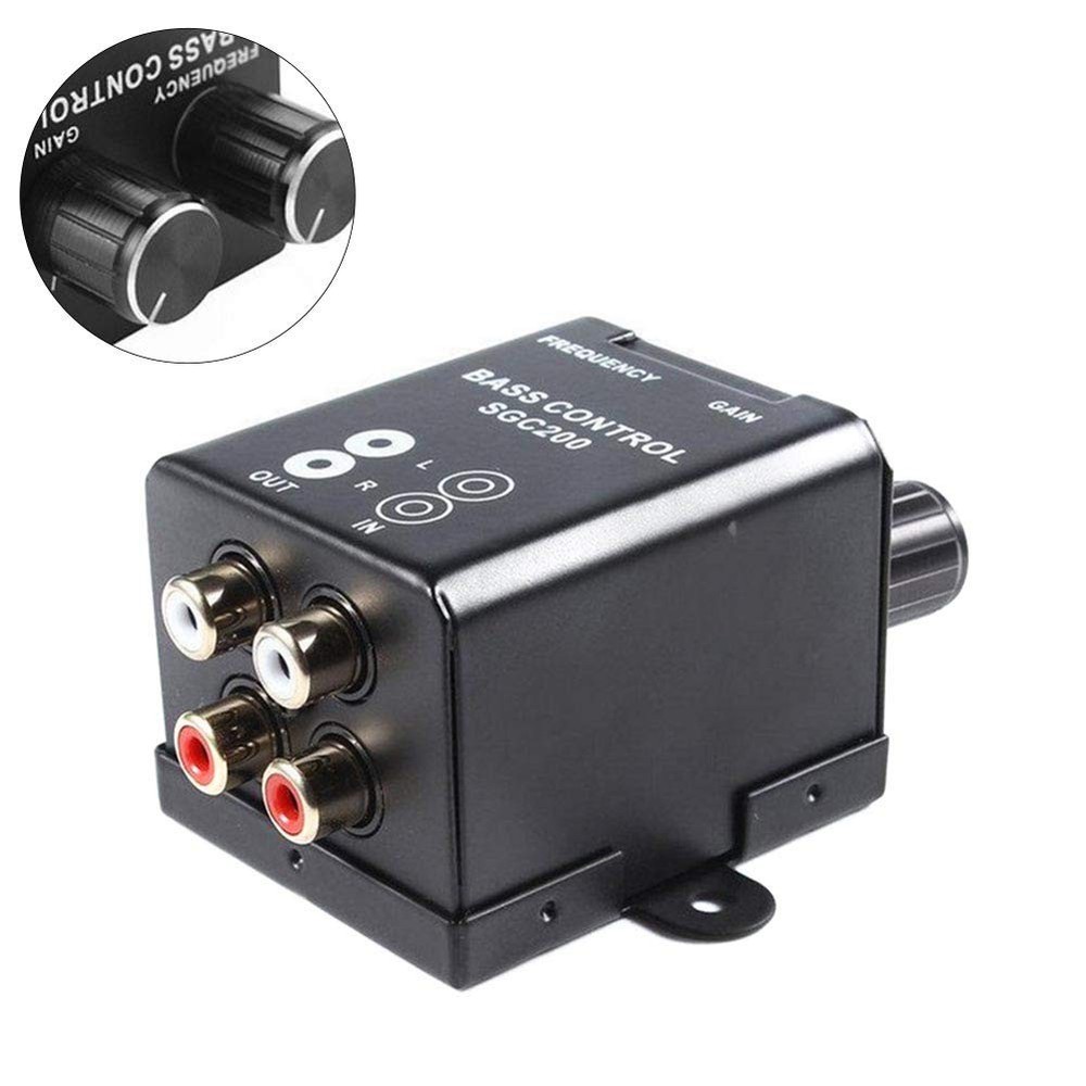 Car Bass Controller, Car Audio Amplifier Subwoofer Equalizer Crossover Volume...