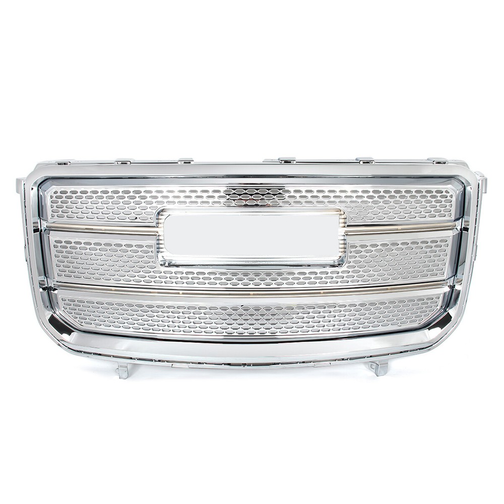 Chrome Front Upper Bumper Grille For 2013-2016 GMC Acadia Denali Style