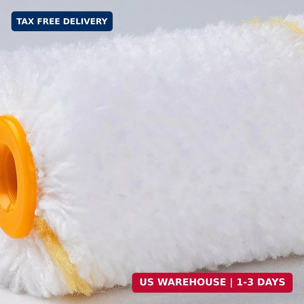 Paint Roller Covers, 26 Pack, 4 Inch 3/8" Nap Microfiber Small Paint Rollers Set