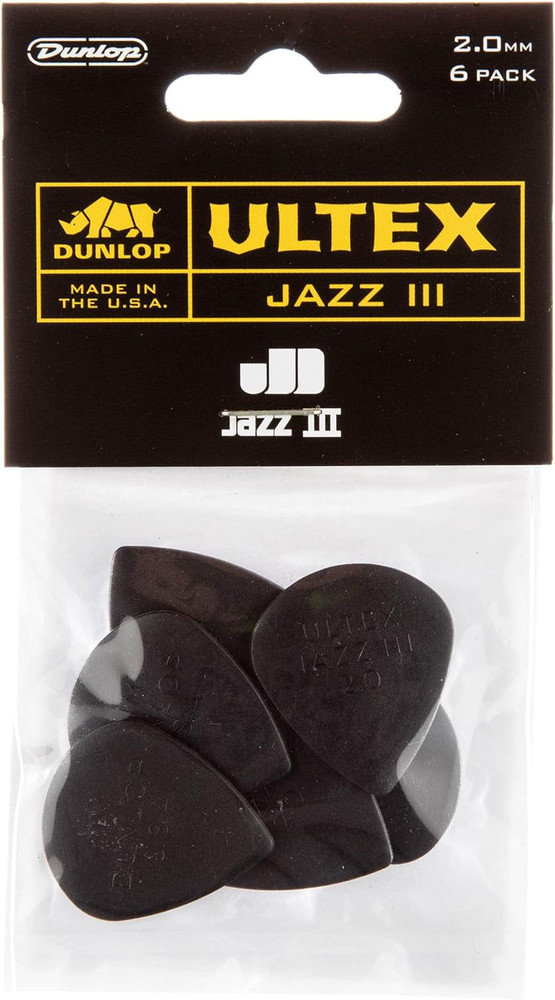 Ultex® Jazz III Pick 2.0MM - 6 Pack