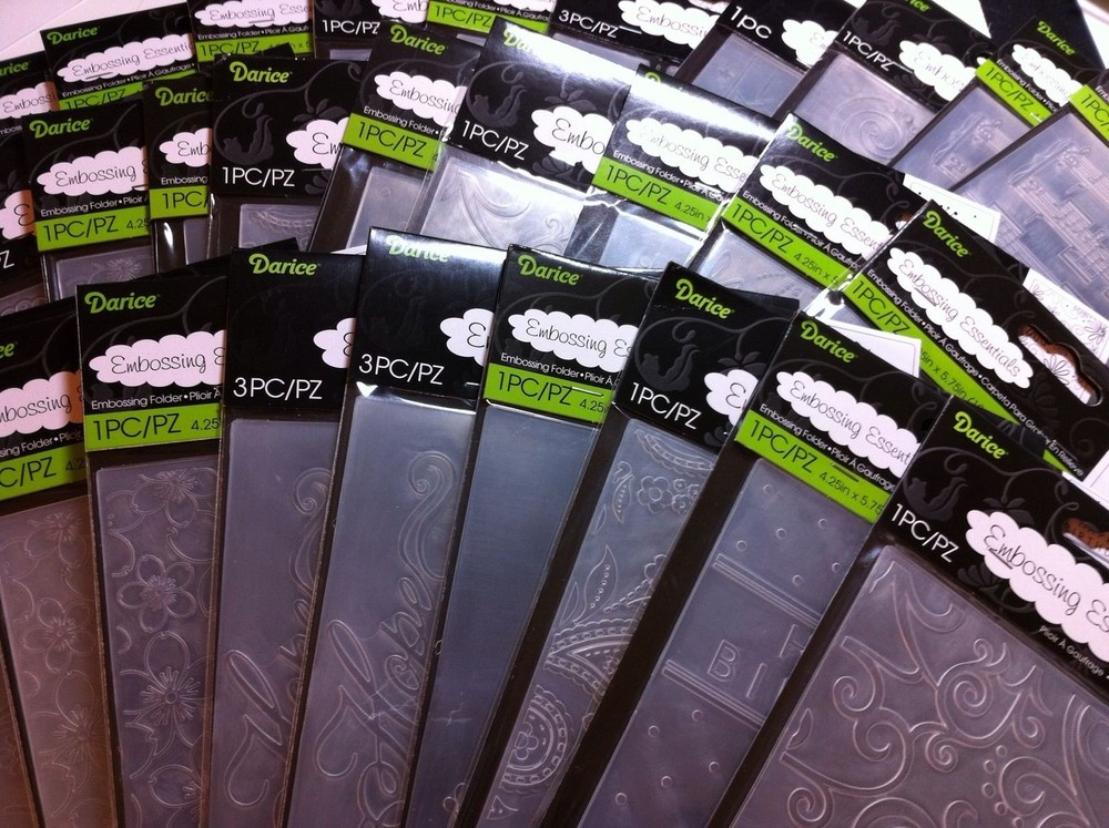 Darice EMBOSSING Folders lot to choose