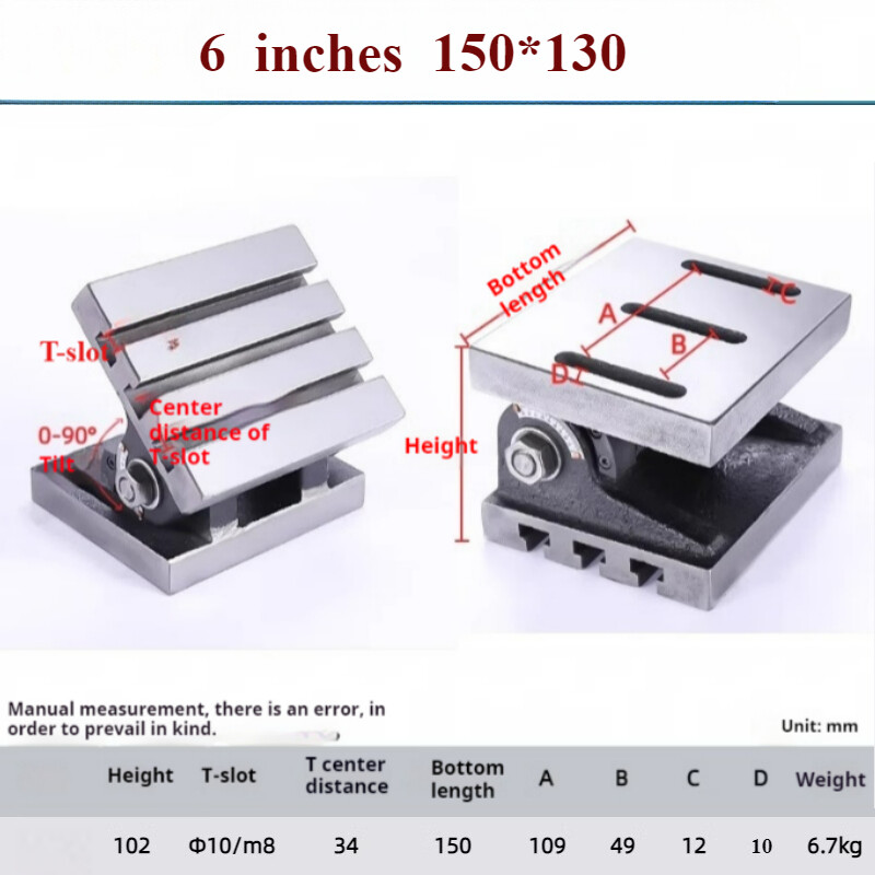 90° Table Vertical Adjustable Angle Tilt Cnc Machining Center Milling Machine