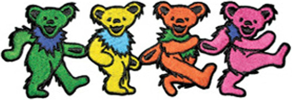Application Dancing Bear Patch, Black