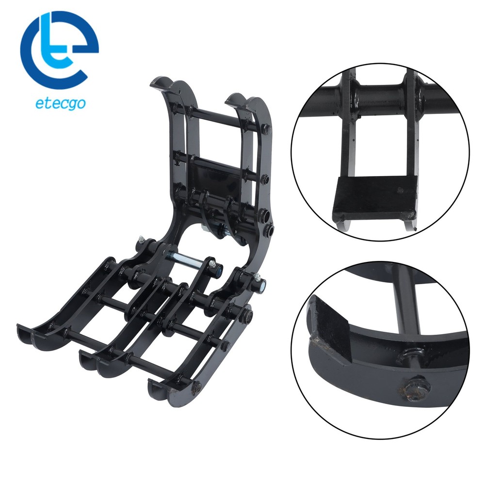 Wide Opening Excavator Grapple for Compact Diggers -Quick Attach