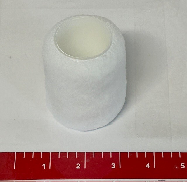 2- Pack BEST White Woven 3” Mini Paint Rollers 3/8” Nap Core