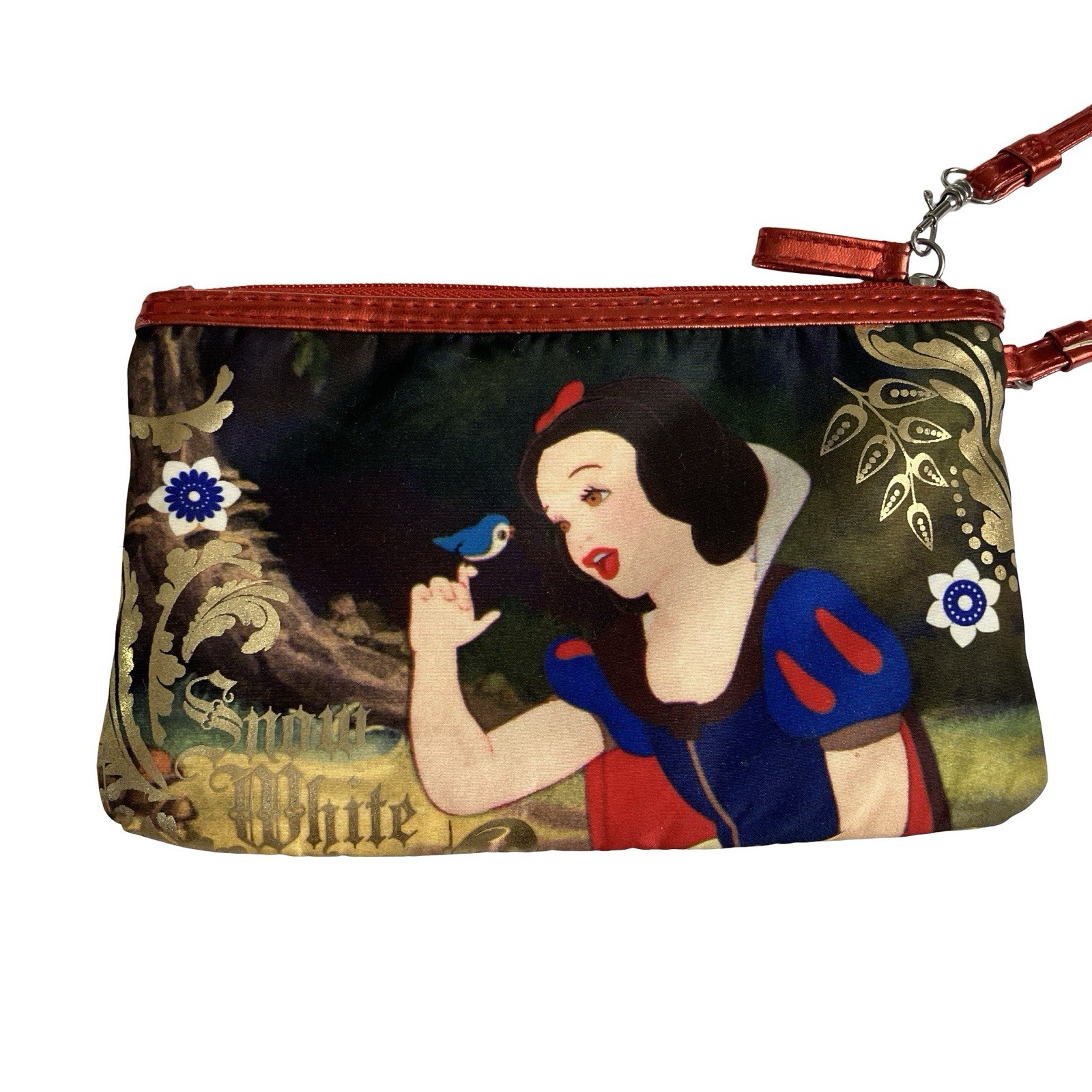 SOHO London New York Disney Snow White Wristlet Makeup Bag All Over Print
