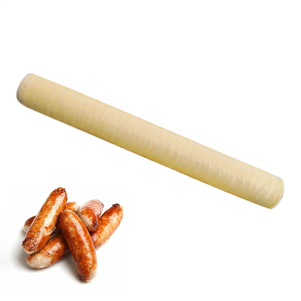 Collagen Sausage Casings for Cooked and Smoked, 26 mm X 46 ft for 20 lb