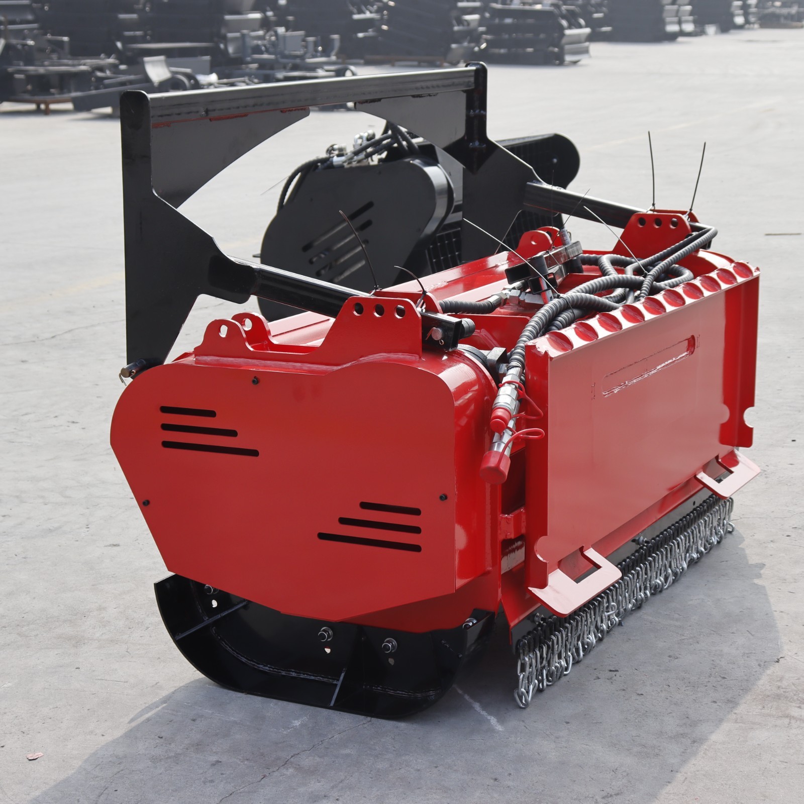 46in Forestry Mulcher Heavy Duty Brush Mower Fits Bobcat Skid Steer Loader