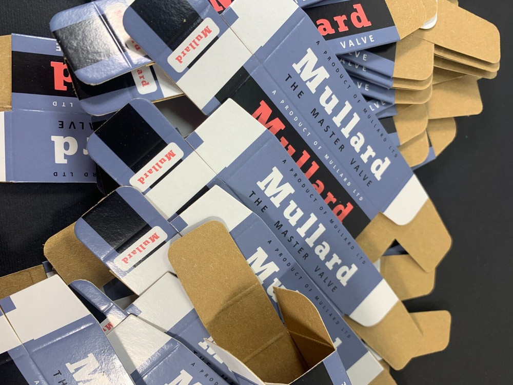 10 x Mullard BLANK CARTON BOX for Audio Tubes ECC83 ECC803S E188CC 12AX7