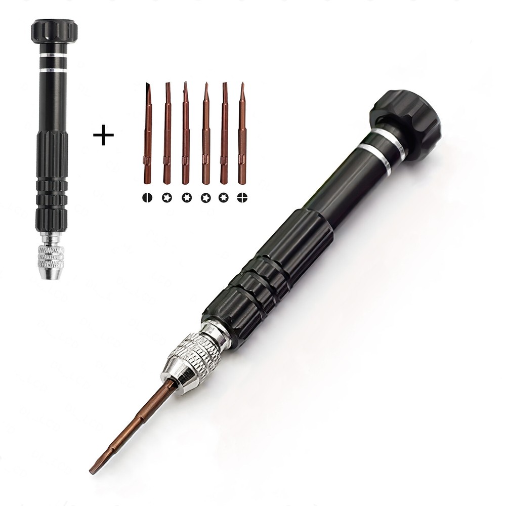 Small Screwdriver Watch Glasses Mini Precision Tiny Set Repair Kit Tool Black